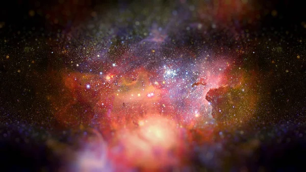 Imagen de la nebulosa en el espacio profundo. Elementos de esta imagen proporcionados por la NASA. — Foto de Stock