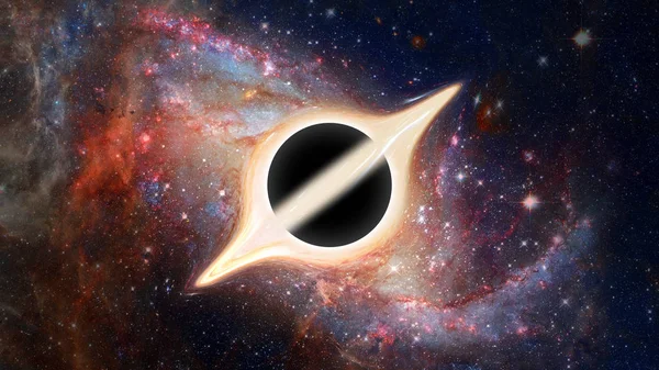 Schwarzes Loch. Elemente des Bildes von nasa — Stockfoto