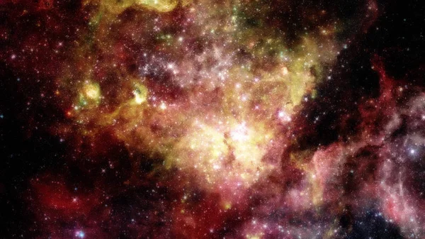 Наднова з яскравою туманністю. Елементи цього зображення, надані НАСА. — стокове фото