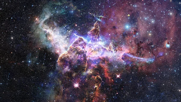 Montanha Mística na Nebulosa da Carina. Elementos desta imagem fornecidos pela NASA. — Fotografia de Stock