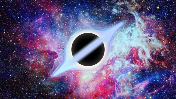 Μαύρη τρύπα στο διάστημα. Στοιχεία επιπλωμένα από τη Nasa — Φωτογραφία Αρχείου