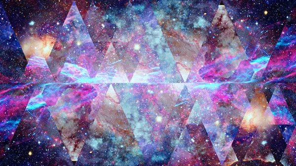 星雲領域と神聖幾何学。Nasa から提供されたこのイメージの要素. — ストック写真