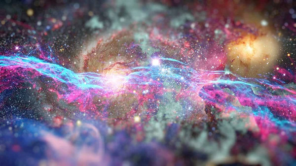 Galaxy and Nebula. Abstract space background. — Stock Photo, Image