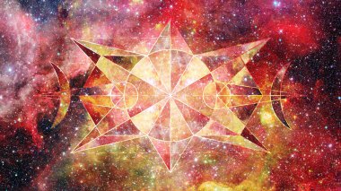 Soyut hipster geometrik arka plan. Nasa tarafından döşenmiş bu görüntü unsurları.