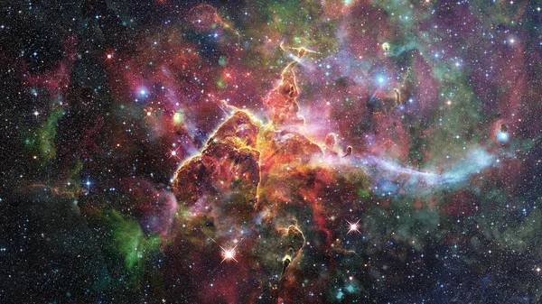 Mystic Mountain w Mgławicy Carina. Elementy tego obrazu dostarczone przez NASA. — Zdjęcie stockowe