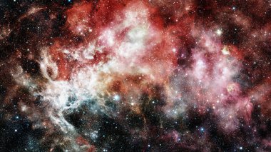 Güzel nebula ve galaksi. Bu görüntünün elementleri NASA tarafından desteklenmektedir