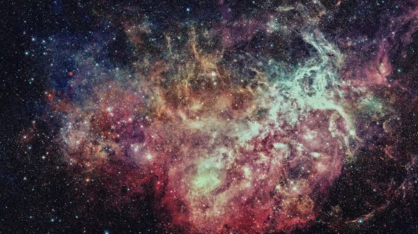 Galaxie et nébuleuse. Éléments de cette image fournis par la NASA — Photo