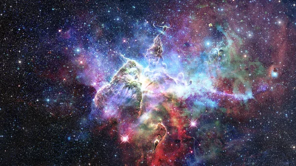 Mystic Mountain in the Carina Nebula. Elements of this image furnished by NASA.