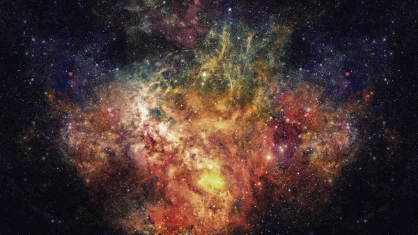 Nebula and stars in deep space, mysterious universe. — Stock Photo, Image