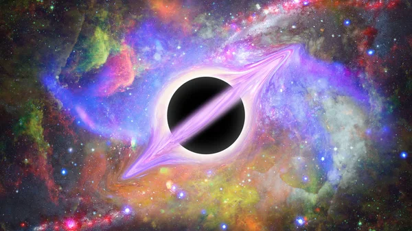 Черная дыра. Элементы изображения, предоставленные НАСА — стоковое фото