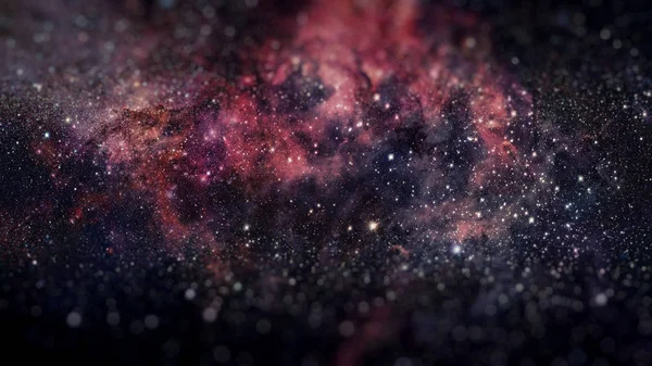 Mlhovina a galaxie v temném vesmíru. Prvky tohoto snímku poskytla NASA. — Stock fotografie