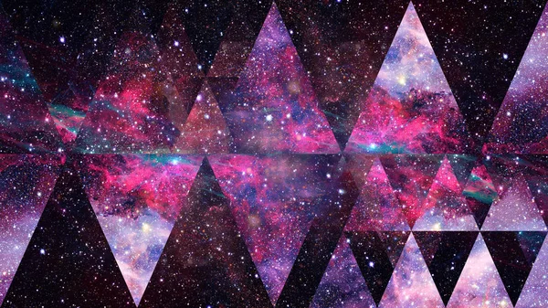 星雲領域と神聖幾何学。Nasa から提供されたこのイメージの要素. — ストック写真