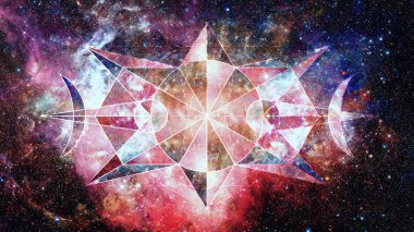 Soyut hipster geometrik arka plan. Nasa tarafından döşenmiş bu görüntü unsurları.