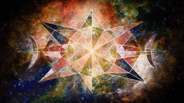 Soyut hipster geometrik arka plan. Nasa tarafından döşenmiş bu görüntü unsurları.