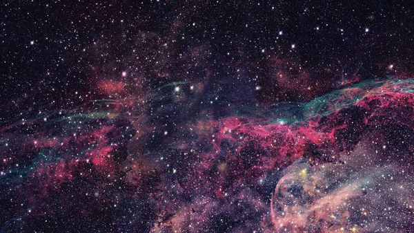 Αφηρημένο επιστημονικό υπόβαθρο - γαλαξίας και νεφέλωμα στο διάστημα. — Φωτογραφία Αρχείου