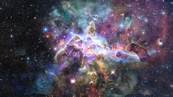 Mystic Mountain in the Carina Nebula. Elements of this image furnished by NASA. — Stock Photo, Image