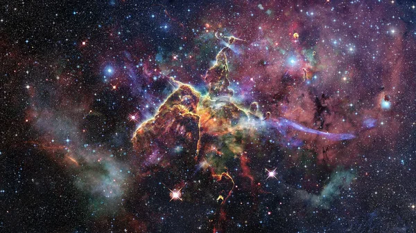 Mystic Mountain in the Carina Nebula. Elements of this image furnished by NASA.