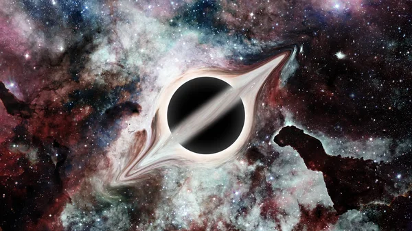 Черная дыра. Элементы изображения, предоставленные НАСА — стоковое фото