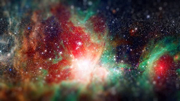 Зірки, пил і газова туманність в галактиці. Елементи цього зображення, надані НАСА.. — стокове фото