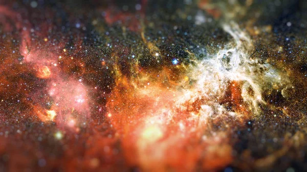 Туманность и звезды в глубоком космосе. Элементы этого изображения предоставлены НАСА — стоковое фото