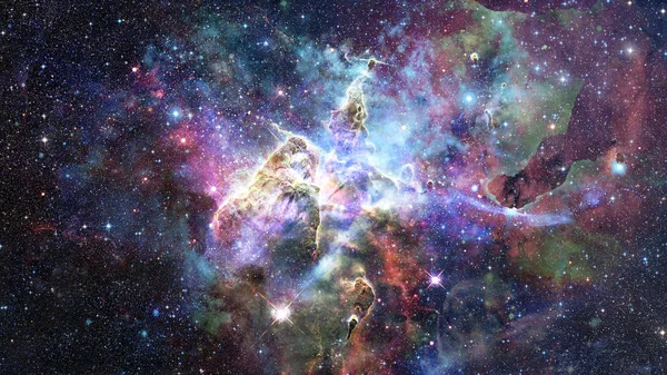 Montanha Mística na Nebulosa da Carina. Elementos desta imagem fornecidos pela NASA. — Fotografia de Stock