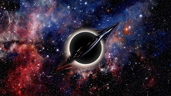 Un buco nero. Elementi di immagine forniti dalla NASA — Foto Stock