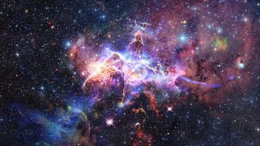 Carina Nebulasında Mistik Dağ. Bu görüntünün elementleri NASA tarafından desteklenmektedir.