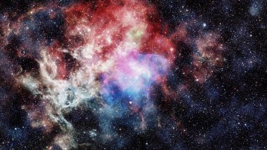 Boşluk bulutsu. Kozmik arka plan.