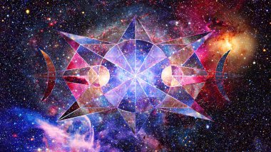 Soyut hipster geometrik arka plan. Nasa tarafından döşenmiş bu görüntü unsurları.