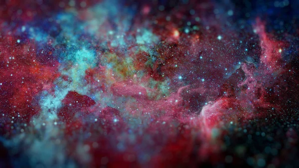 Nébuleuse et étoiles dans l'espace lointain. Éléments de cette image fournis par la NASA — Photo