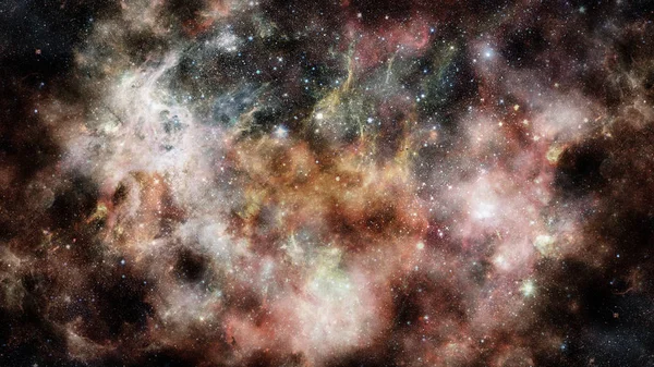별이 빛나는 깊은 우주 공간-성운 및은 — 스톡 사진