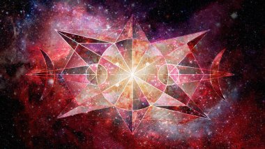 Soyut hipster geometrik arka plan. Nasa tarafından döşenmiş bu görüntü unsurları.