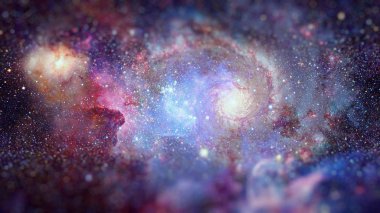 Derin uzayda nebula ve yıldızlar. Bu görüntünün elementleri NASA tarafından desteklenmektedir