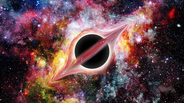 Fekete lyuk. Kép által a Nasa elemei — Stock Fotó