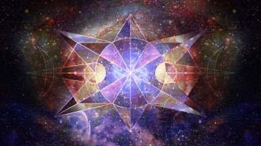 Soyut cosmos geometrik arka plan. Nasa tarafından döşenmiş bu görüntü unsurları.