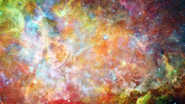 Galaksi ve nebula. Bu görüntünün elementleri NASA tarafından desteklenmektedir