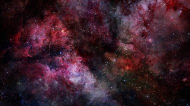 Nebula ve yıldız alanı uzaya karşı. Bu görüntünün elementleri NASA tarafından desteklenmektedir.