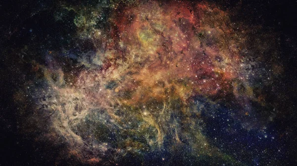 Bulutsusu ve galaksi uzayda. Bu görüntü tarafından döşenmiş unsurları — Stok fotoğraf