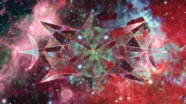 Soyut hipster geometrik arka plan. Nasa tarafından döşenmiş bu görüntü unsurları.