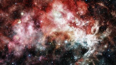 Güzel bulutsu ve gökada. Bu görüntü döşenmiş tarafından unsurları