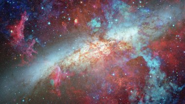 Derin uzayda nebula ve yıldızlar. Bu görüntünün elementleri NASA tarafından desteklenmektedir