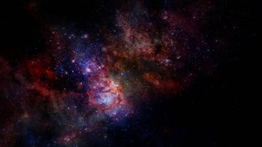 Parlayan sarmal galaksi. NASA tarafından desteklenen bu görüntünün elementleri.