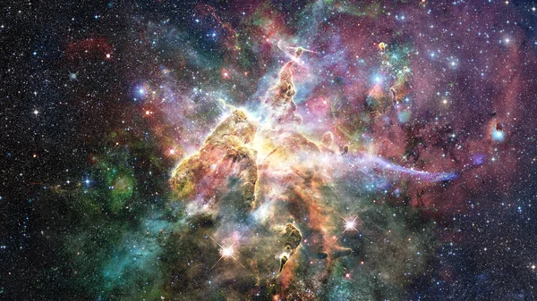 Mystic Mountain in the Carina Nebula. Elements of this image furnished by NASA.