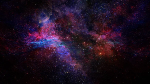 Εικόνα του νεφελώματος στο βαθύ διάστημα. Στοιχεία αυτής της εικόνας που παρέχονται από τη NASA. — Φωτογραφία Αρχείου