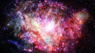 Derin uzayda nebula ve yıldızlar. Bu görüntünün elementleri NASA tarafından desteklenmektedir