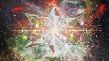 Soyut hipster geometrik arka plan. Nasa tarafından döşenmiş bu görüntü unsurları.