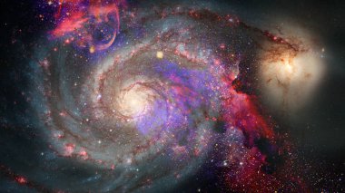 Derin uzayda nebula ve yıldızlar, gizemli evren.