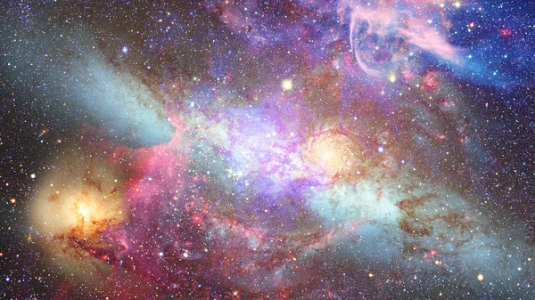 Galaxia y Nebulosa. Fondo de espacio abstracto. — Foto de Stock