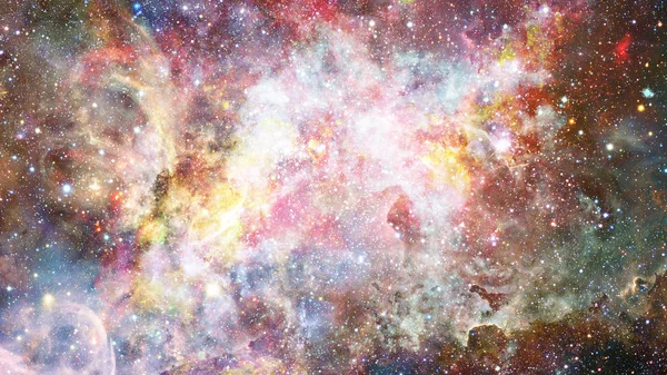 Colored clouds in nebula. Elements of this image furnished by NASA. — Stock Photo, Image