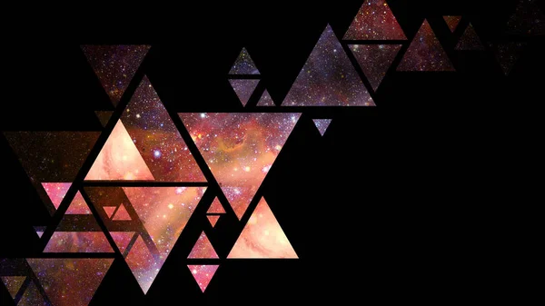 Abstrakte Galaxie geometrischen Hintergrund. Elemente dieses Bildes von der nasa. — Stockfoto